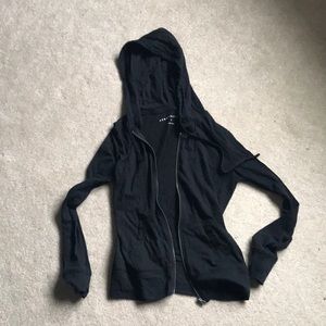 Black zip up hoodie